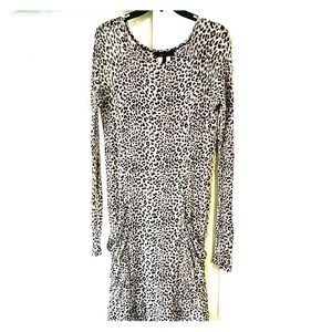 BCBG Max Azria Leopard Sweater Dress